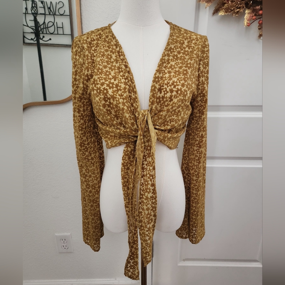 Wild Fable Cropped Tie Top